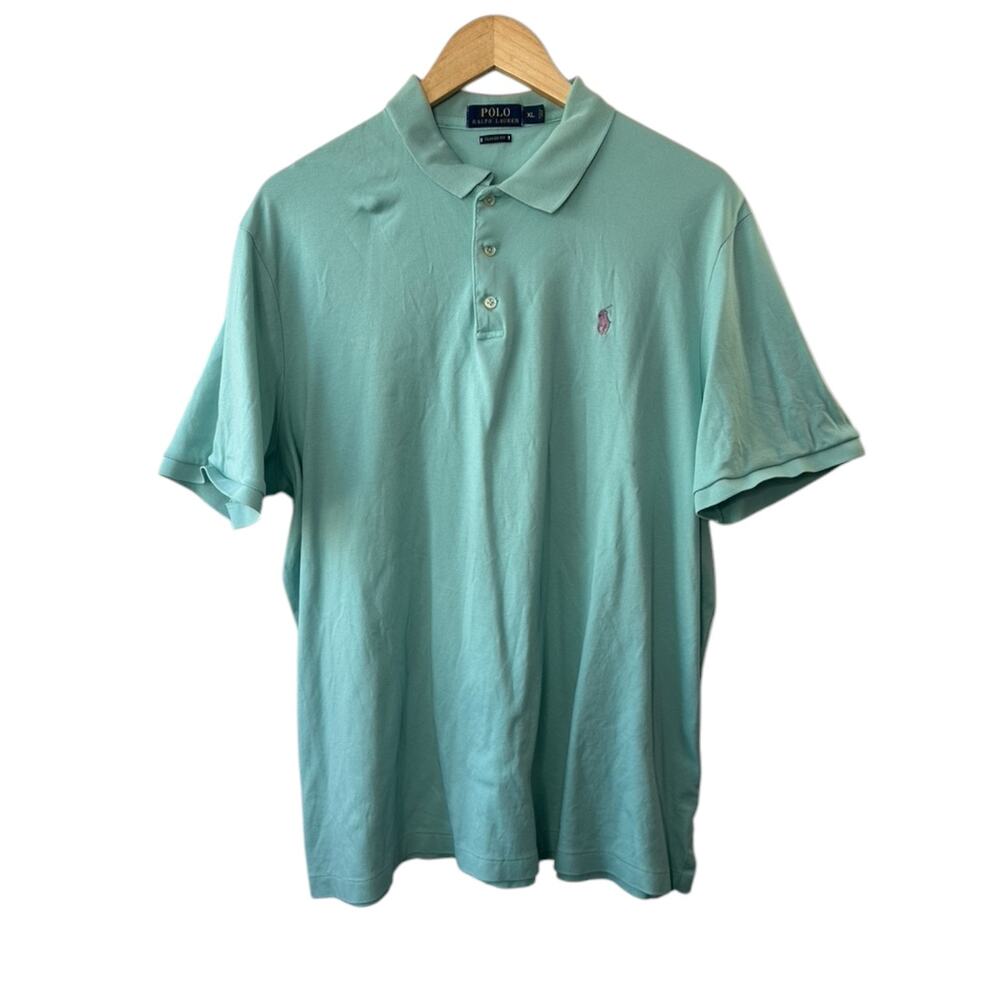 Polo Ralph Lauren Classic Fit Blue 100% Cotton Short Sleeve Polo Shirt Men's  XL